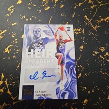 2021/22 Panini Courts Kings - Pacers - Isaiah Jackson - AUTO 070/199