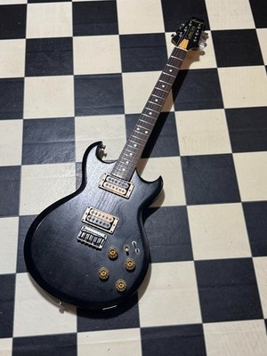 Matsumoku Aria Pro II CS350 Guitar Black Ash wood Vintage USED F/S