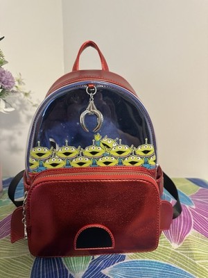 Loungefly Disney Pixar Toy Story Alien Mini Backpack Metallic Red