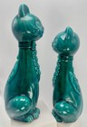 MCM HUGE Vintage Rare Holt Howard Long Neck Ceramic Stylized Cat Shakers Japan — photo 9