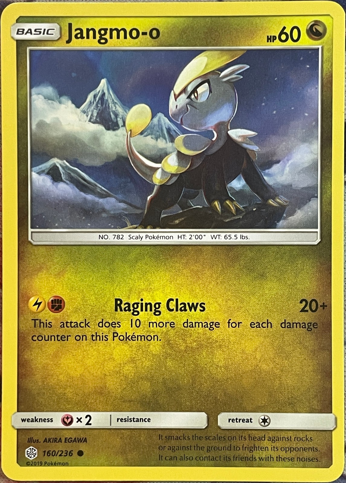 Jangmo-o - 160/236 - Cosmic Eclipse Pokemon 2019