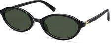 Retro Oval Sunglasses for Women Men Small 90S Trendy Narrow Vintage Fashion Funn