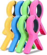 Large Beach Towel Clips 5.1 Inch, 8 Pack for Beach Chair, Cruise, Pool