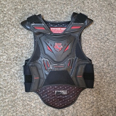 ICON Stryker Field Armor Vest S-M Motorcycle Chest Back Protector D3O