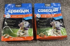 “Lot Of 2” COSEQUIN JOINT HEALTH SUPPLEMENT MAX FOR SENIOR DOGS 240 SOFT CHEWS