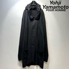 Y's Yohji Yamamoto Pour Homme Linen knit sweater coverall jacket coat