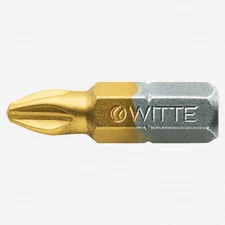 Witte Maxx Titanium-Nitride Phillips Bit, #2 x 25mm