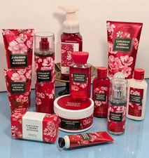 12 Pc Set Japanese Cherry Bath & Body Works Mist Cream Wash Gel Hand Soap Butter
