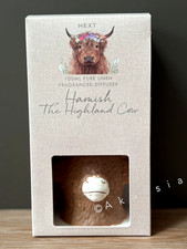 Next  Hamish Cow 100ml Pure Linen Fragranced Reed Diffuser.