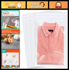 200 Pcs Large Resealable Cellophane Bags 12" x 15" Clear Poly for Prints, Photos