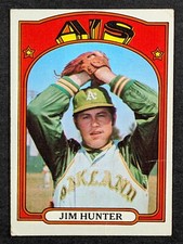 1972 Topps Baseball #330 Jim Hunter Oakland A's