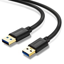3FT USB 3.0 Cable USB to USB Cord for Hard Drive Enclosures DVD Player Laptop
