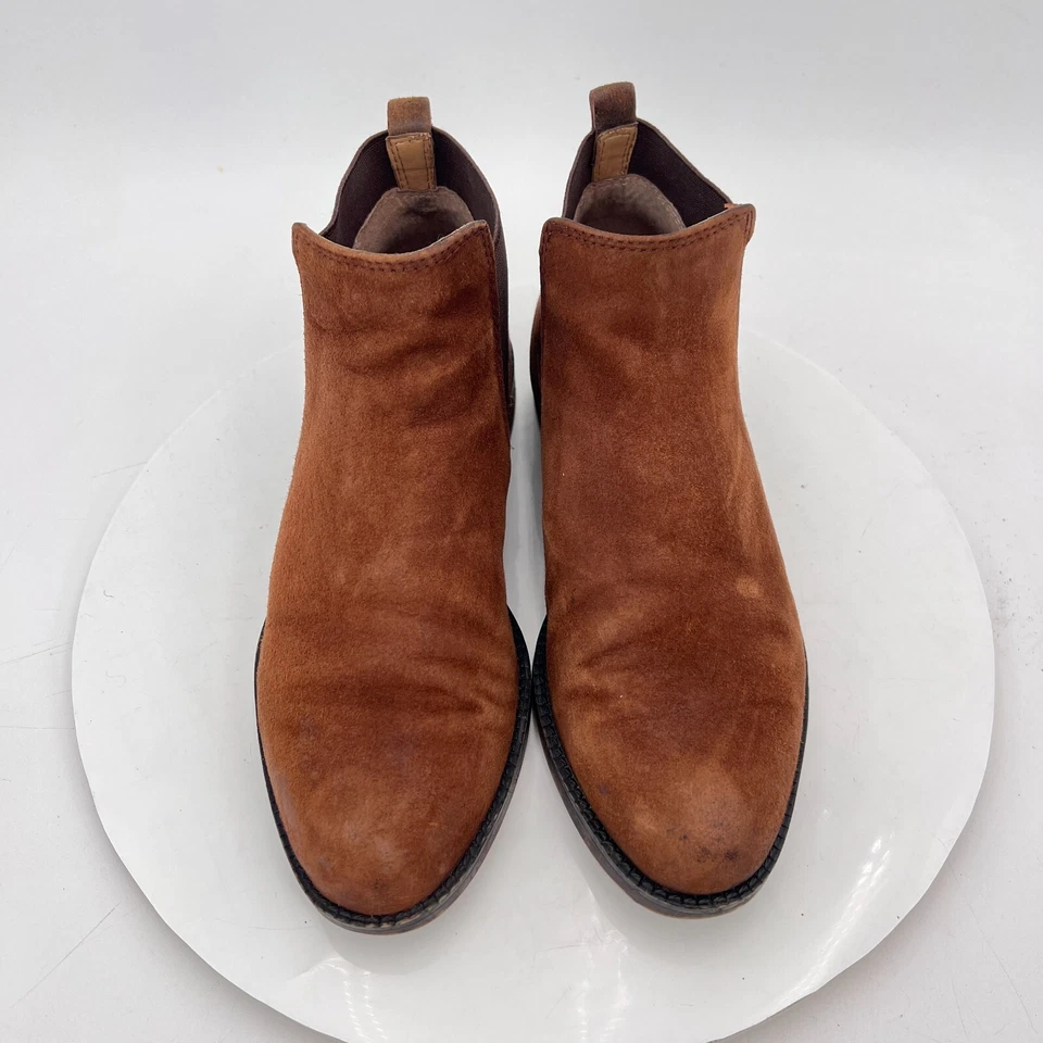 Franco Sarto Happily Women Size 7 M Brown Leather Side Elastic Chelsea Boot - image 3 of 4