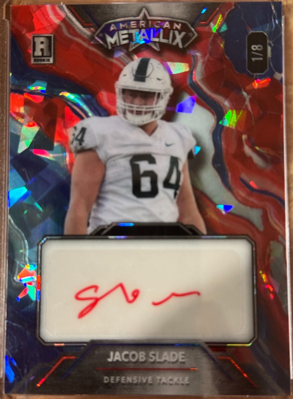 🔥 Jacob Slade Autographed Rookie Card numbered 1/8 – Pittsburgh Steelers