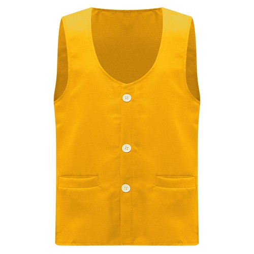 Unisex Kids Jacket Halloween Vest Boys Waistcoat Solid Color Costume Volunteer - Picture 32 of 50