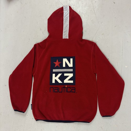 Nautica, Vintage Red Nautica Competition North Island Fleece 90s Size Medium Lil Yachty