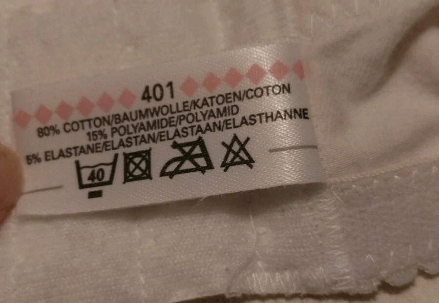 Sutiã de enfermagem maternidade Emma-Jane 40DD EUA 40 E Reino Unido branco cobertura total/sem underwire - Imagem 3 de 4