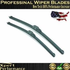 19" & 19" Windshield Wiper Blades Premium OEM Quality J-Hook Blades Bracketless