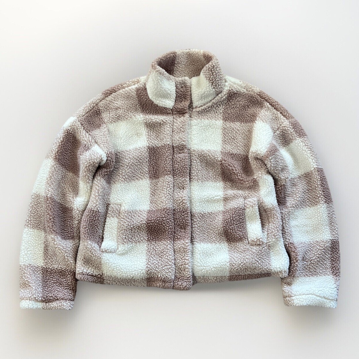 Art Disco Tartan Sherpa Jacket Plaid Sherpa Jacket Plaid Sherpa