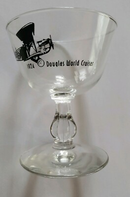 1924 Douglas World Cruiser Vintage Plane Aviation Glass 