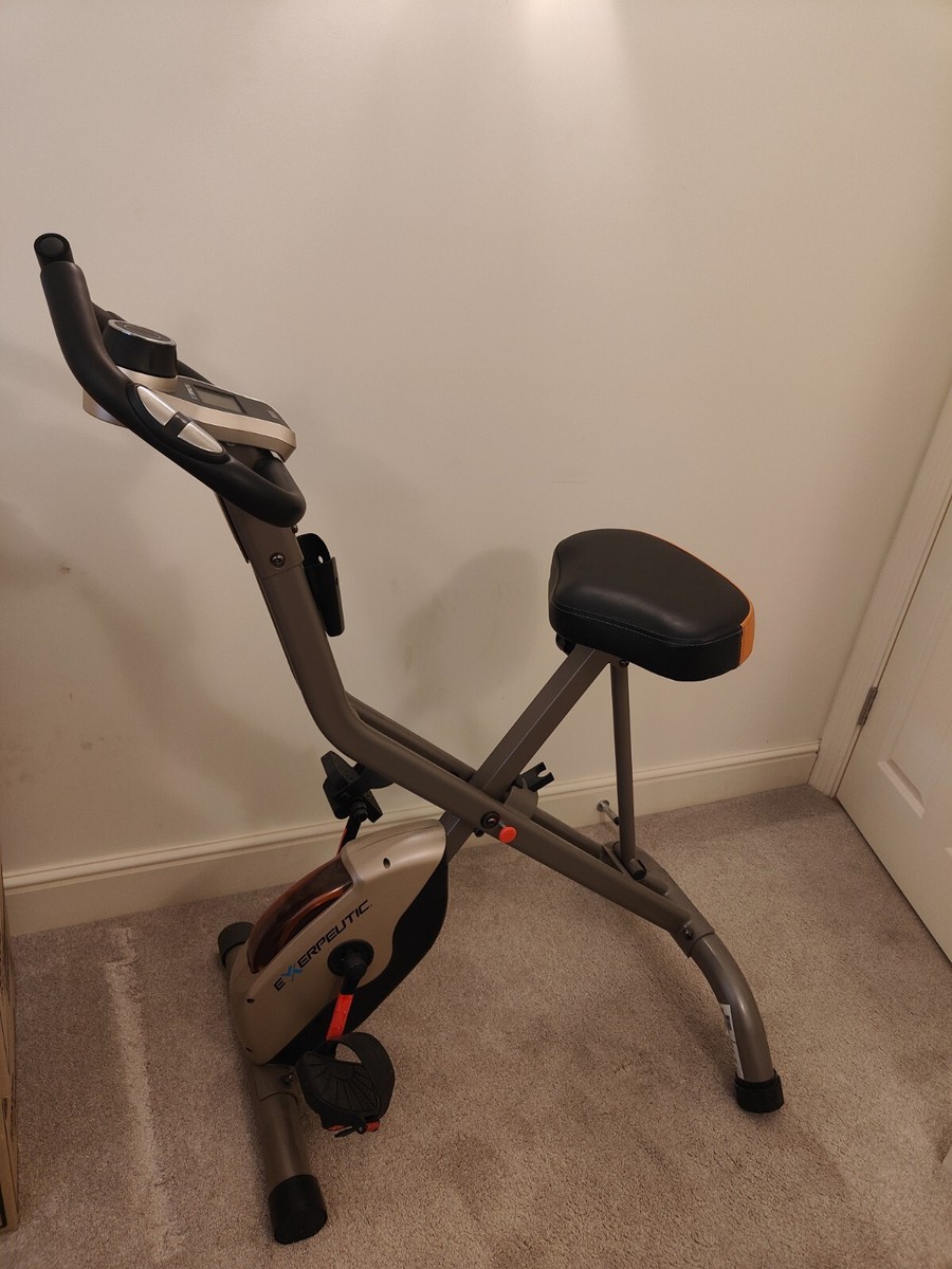 exerpeutic grey/black heavy duty exercise bike