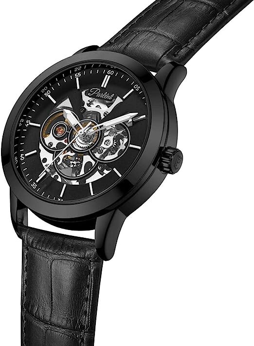 Parlent Watch Diego Men's Analogue Automatic Watch with Leather