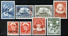 Greenland 1957-61 complete MNH, Mi 39-46 cat 26?