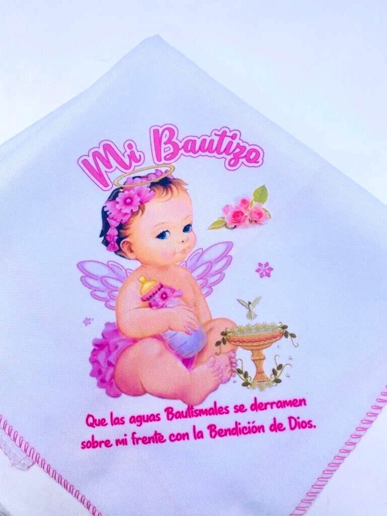 12 BAPTISM PARTY FAVORS NAPKINS RECUERDOS PARA BAUTIZO DE NINA GIRL