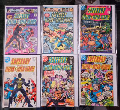 Superboy The Legion of Super-Heroes #215,220,238,239,241,242 Lot 6  1976-78 DC