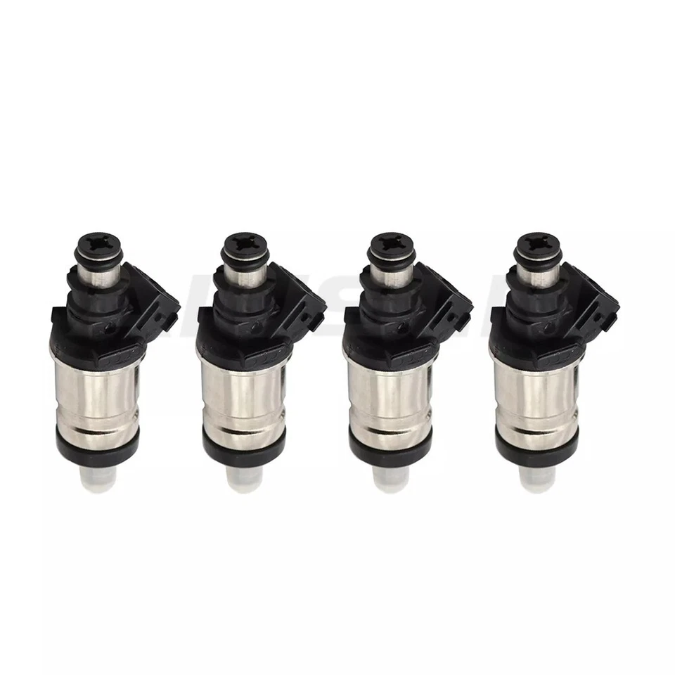 For 1996-2000 Honda Civic Del Sol 1.6L OEM 06164-P2J-000 Set of 4 Fuel Injectors Foto 2 de 4