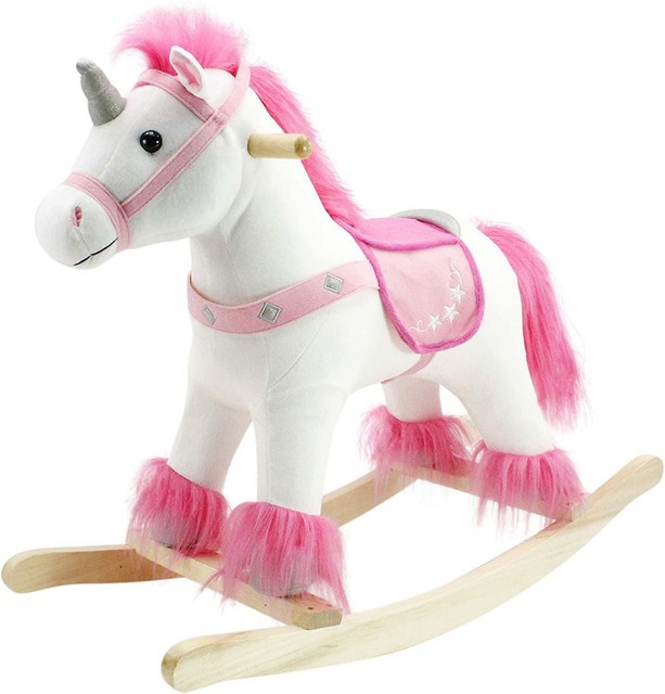 pink rocking unicorn
