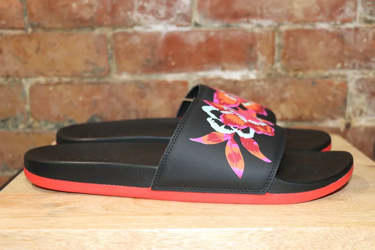 Adidas floral slide shop sandals