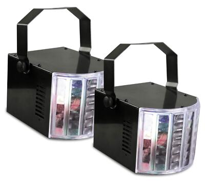 2 Stück E-Lektron Kinta-8W LED RGBW Derby-Lichteffekt Party Disco Strahleneffekt