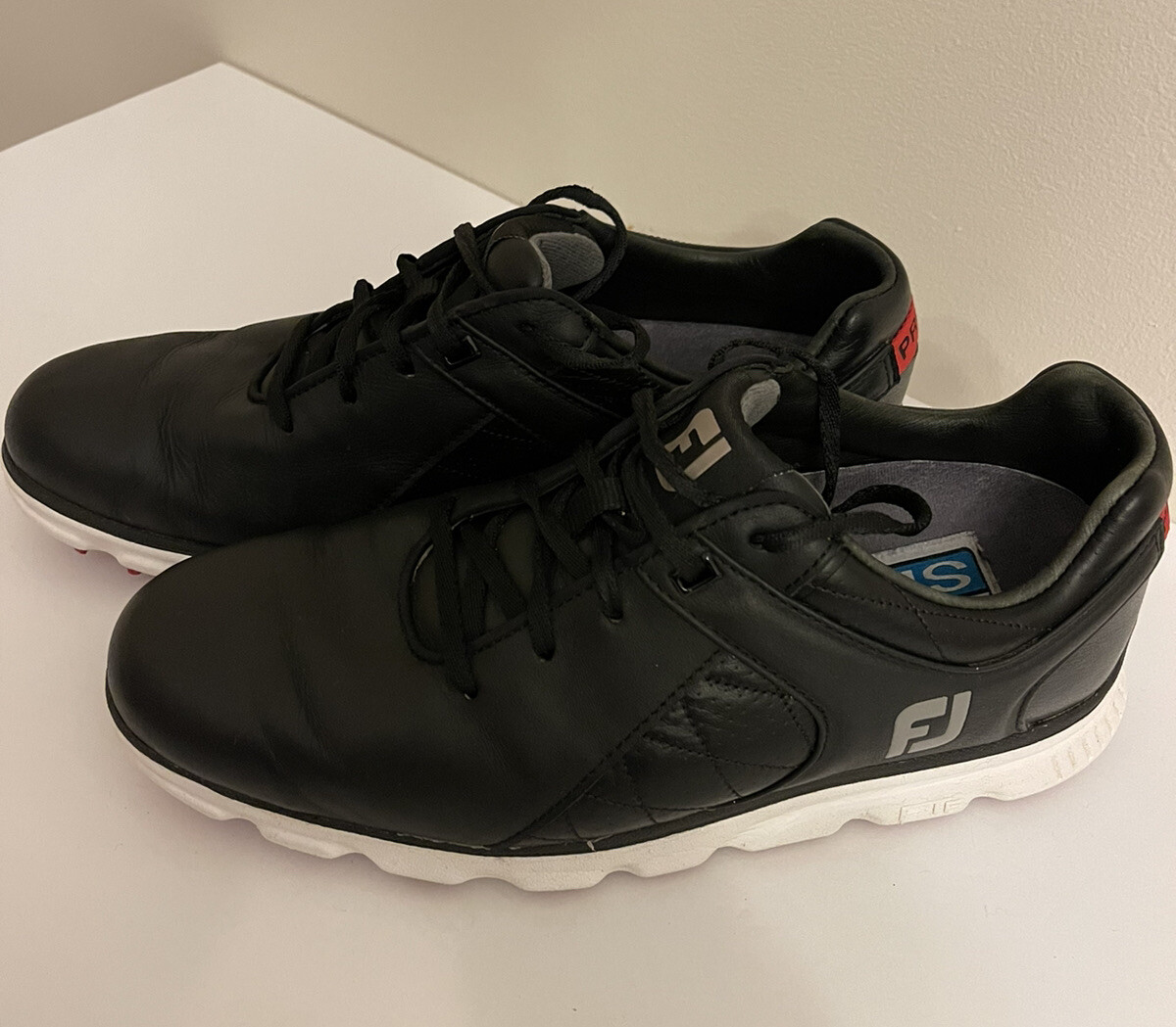 FootJoy Pro SL Golf Shoes Mens 8 M Black Spikeless Turf Classic FJ 53594 FootJoy Pro/SLX Carbon Golf Shoes Black 56917 - Carl main image 3