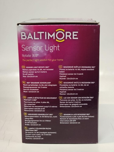 BRAND NEW: BALTIMORE SENSOR LIGHT - ROTATION 360 DEGREES - SENSOR UP TO 3M - Picture 5 of 5