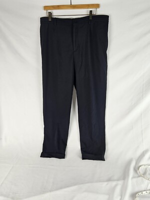 ZARA Womens Navy Blue Travel Pant Trouser Size XL Quick-Dry Wrinkle-Free |  eBay