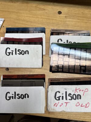Large Lot Of Gilson Microfiche Walk Behind Mower, Riding Mower, Snow Thrower,etc