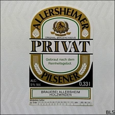 Allersheimer Privat Pilsener Beer Label (BL5)