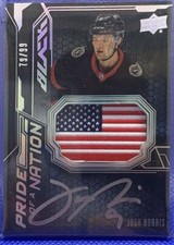2023-24 Upper Deck SPX Pride Of A Nation Black **DAMAGED SURFACE** Josh Norris
