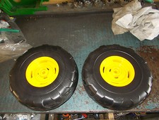 COPPIA RUOTE POSTERIORI MINI RUSPA PEG PEREGO BACKOE LOADER 6 VOLT