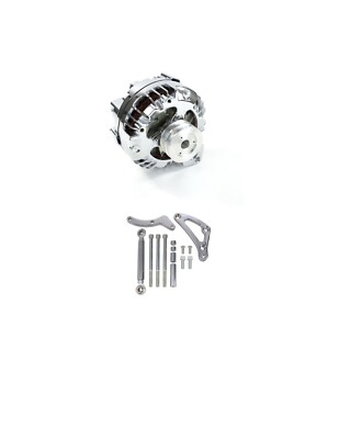 TSP Alternator and Bracket Kit Dodge Mopar 100 Amp Billet Bracket