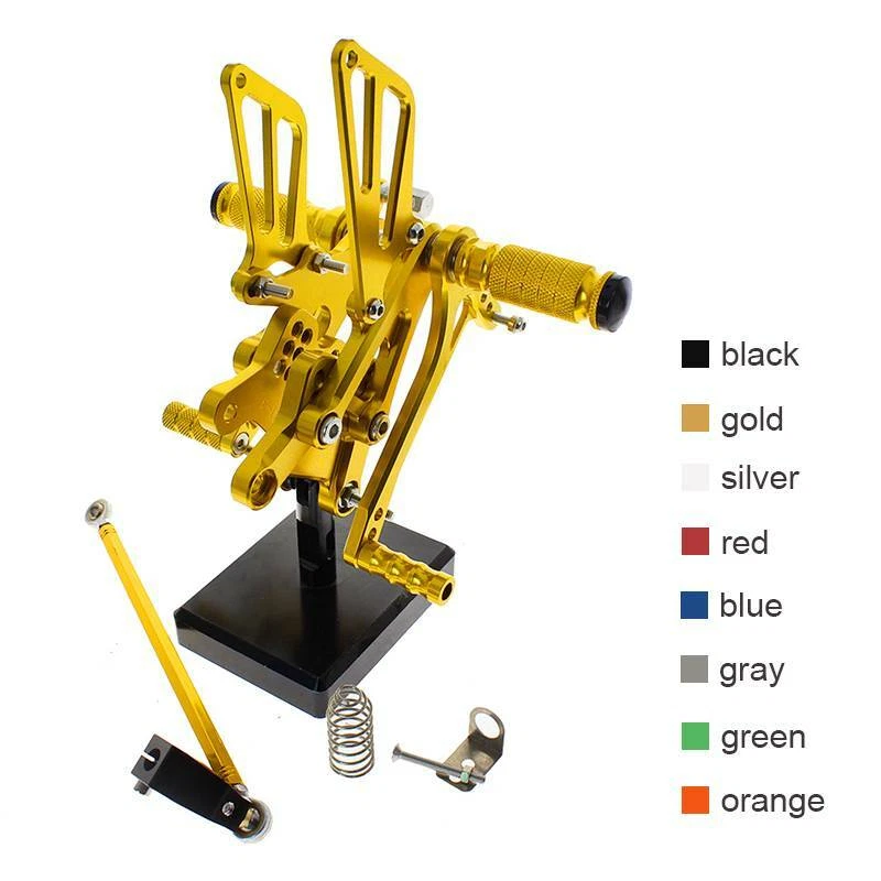 Reposapiés trasero dorado para motocicleta CNC para CBR600F F4I 2001 2002 2003-2007 Foto 4 de 4