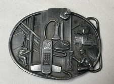 Vintage 1988 Siskiyou Belt Buckle Co. Telephone Communications Phone Company