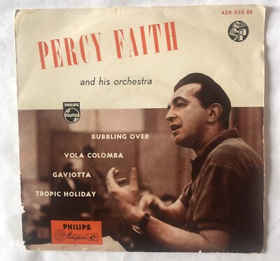 Percy Faith - Bubbling Over / Vola Colomba / Gaviotta / Tropic Holiday 45 RPM 7 