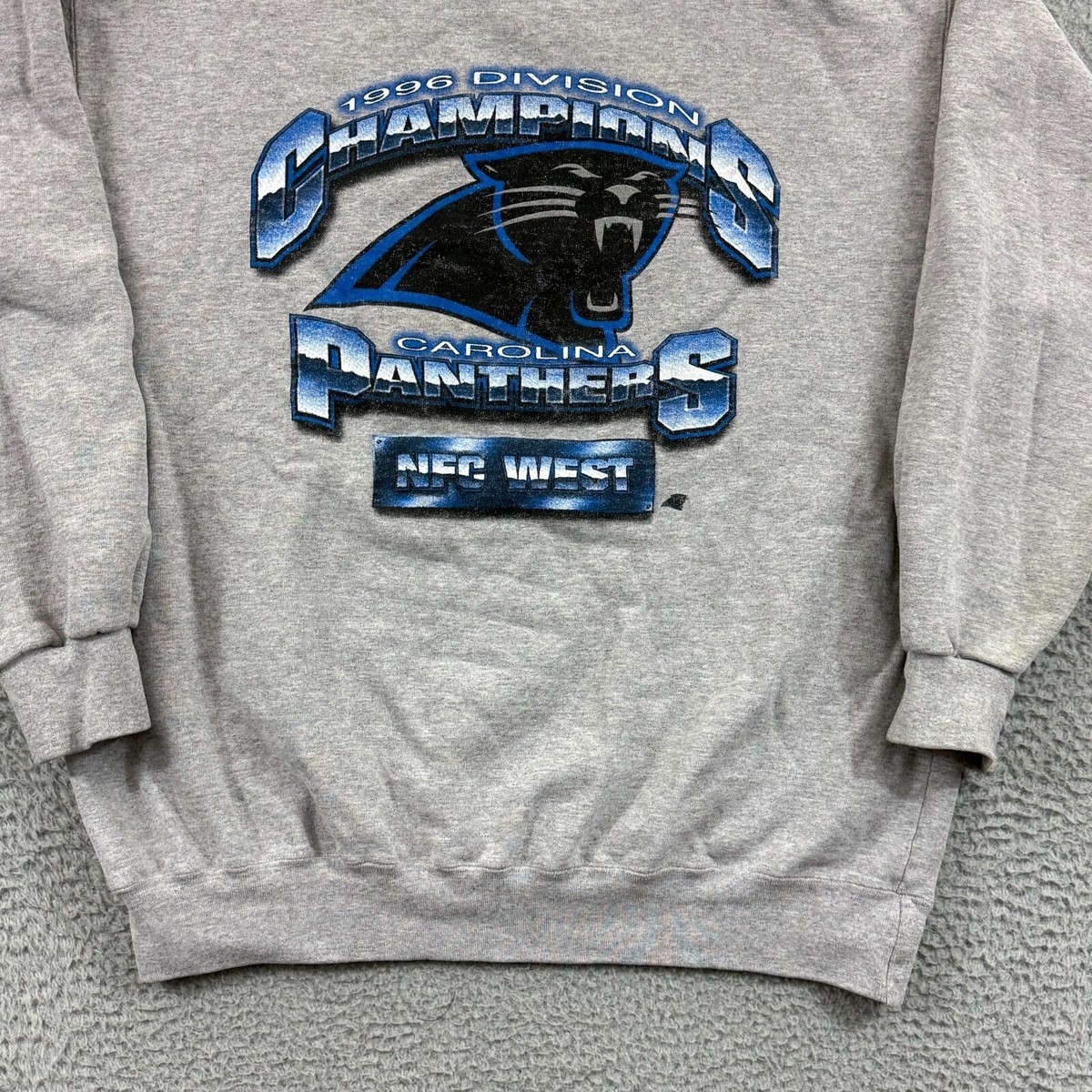 USA製 STARTER NFL PANTHERS スウェット グレー ラメ USA製 STARTER