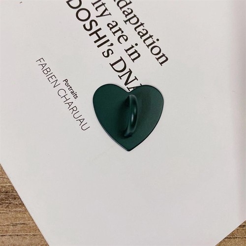 2Pcs Adhesive Metal Heart Phone Charm Holder Phone Case Finger Ring Stand UK - 第 16/17 張圖片