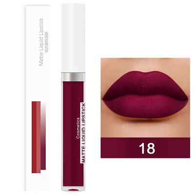 Matte Liquid Lipstick/Gloss-Matte Finish--RED #18--Easy Application/GREAT GIFT!!