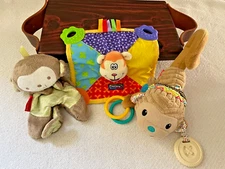 Monkey Baby Activity Toys Set 3 Nuby Lovey Fisher Price Lovey Infantino Musical