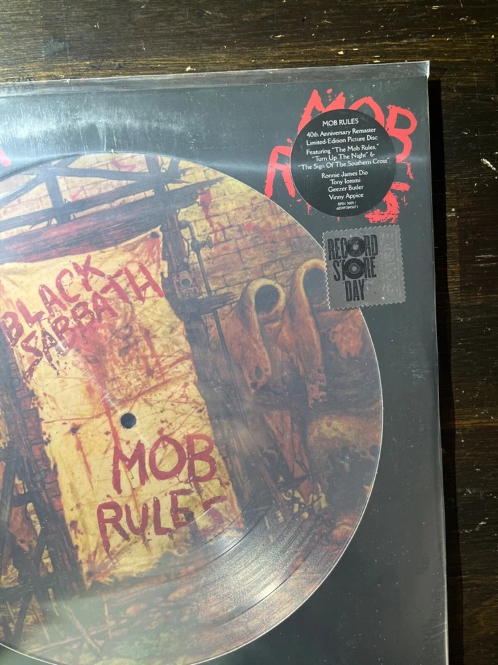 BLACK SABBATH MOB RULES RSD 2021 LIMITED EDITION PICTURE DISC VINYL NEW - Image 4 of 4