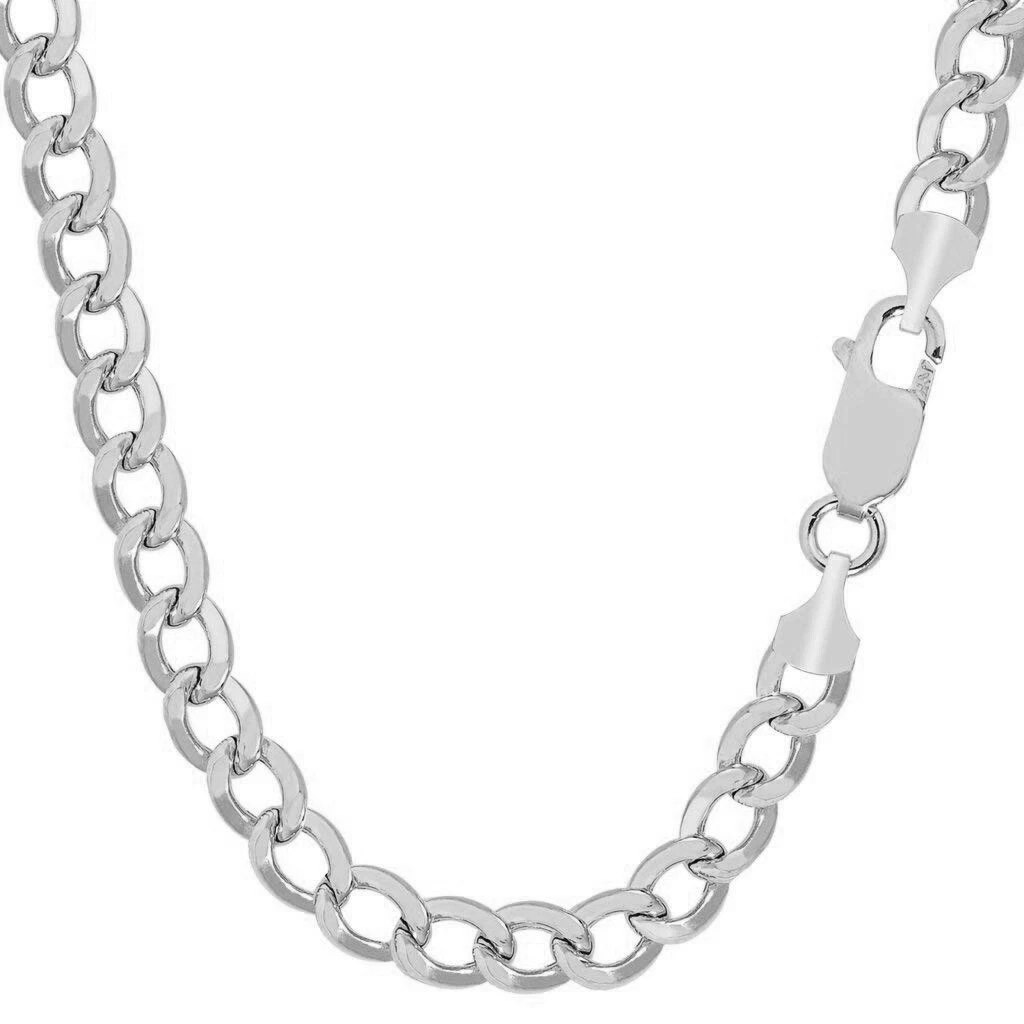 Brilliant Jewelry White Gold Chain Necklace MN003